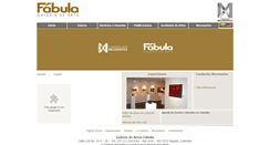 Desktop Screenshot of galeriafabula.com