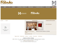 Tablet Screenshot of galeriafabula.com